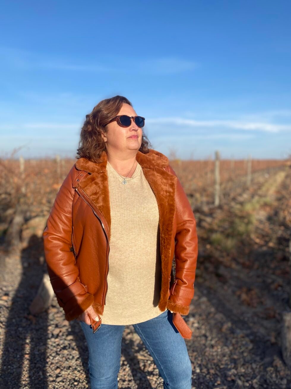 campera eco cuero piel terracota - Imagen 5