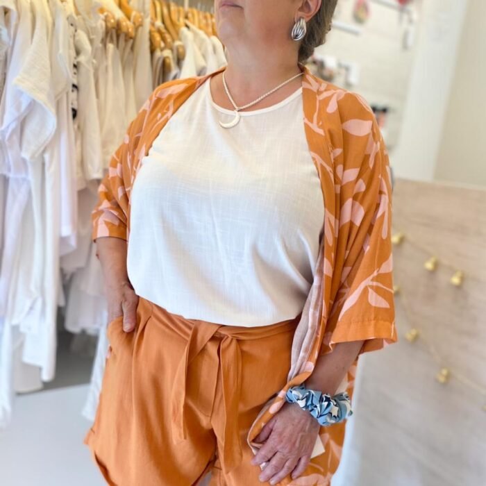 kimono hojas