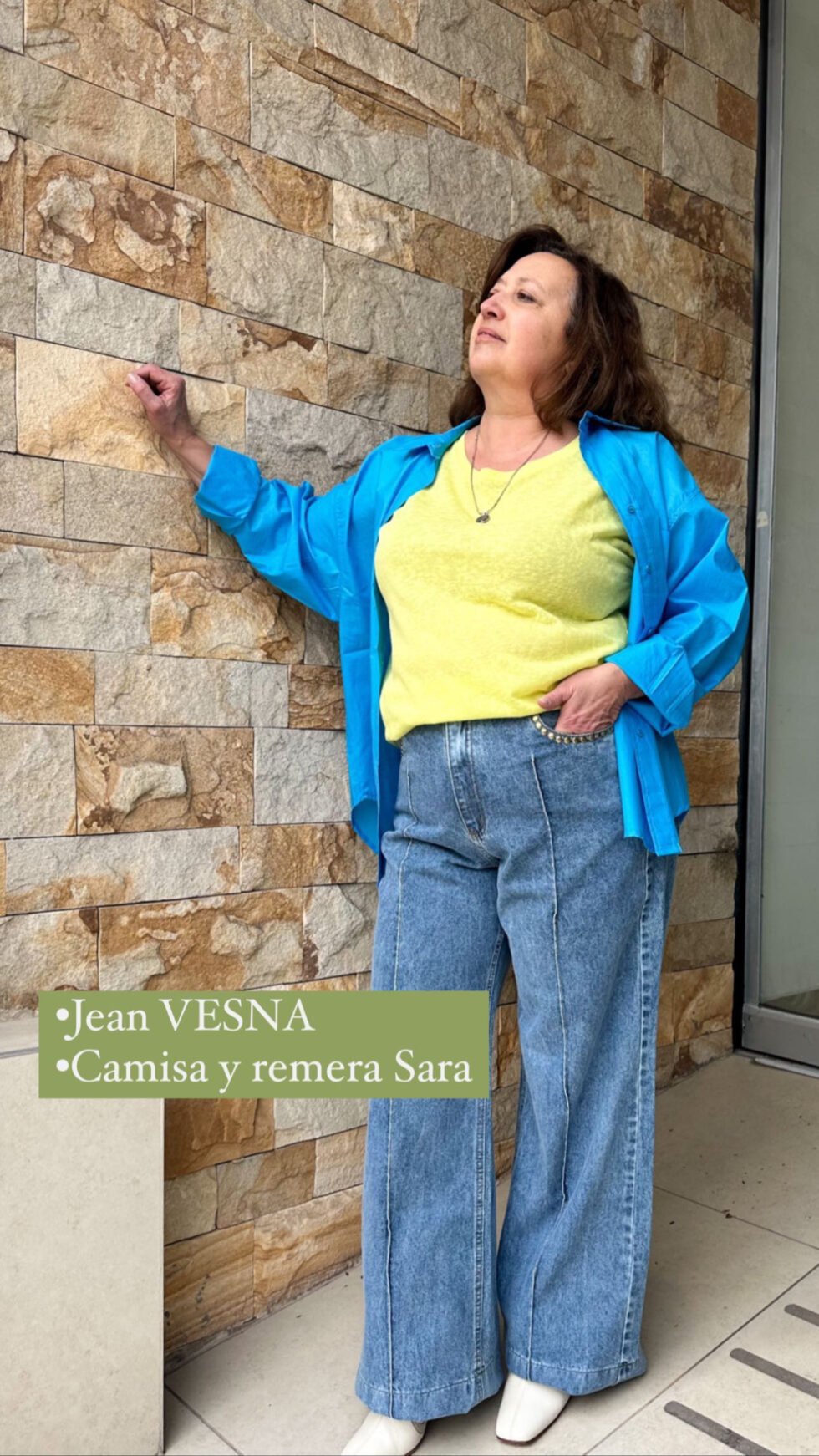 CAMISA CRETA AZUL - Imagen 2