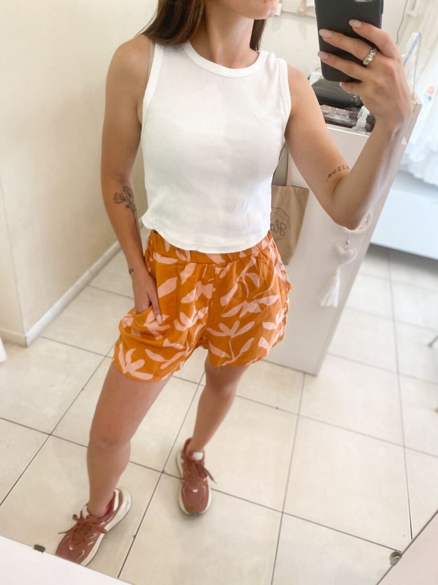short hojas naranja - Imagen 4