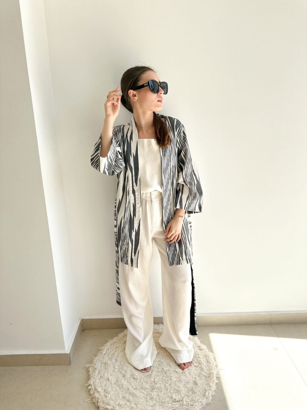 kimono japonesa gris - Imagen 8