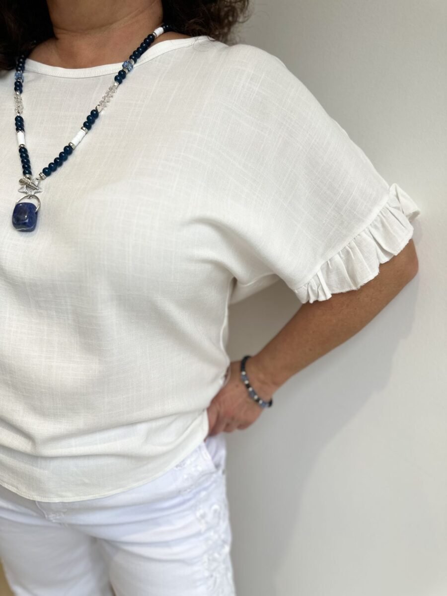 BLUSA VOLADO PAU BLANCO - Imagen 7