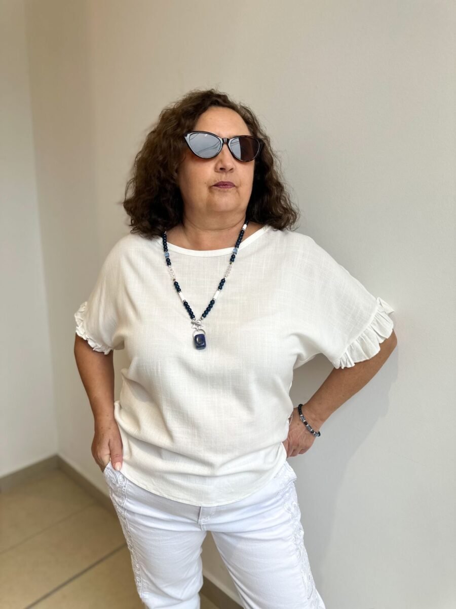 BLUSA VOLADO PAU BLANCO