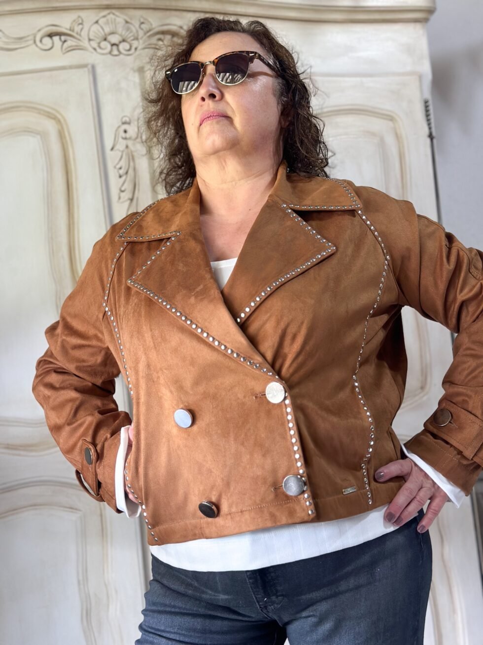 CHAQUETA GARBO CAMEL