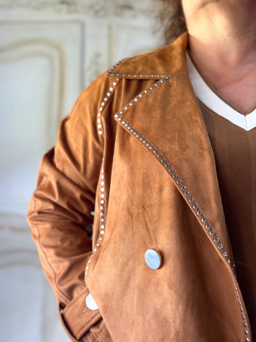 CHAQUETA GARBO CAMEL - Imagen 7