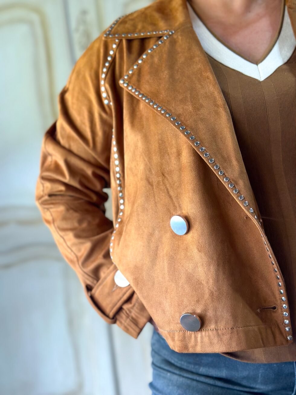CHAQUETA GARBO CAMEL - Imagen 4