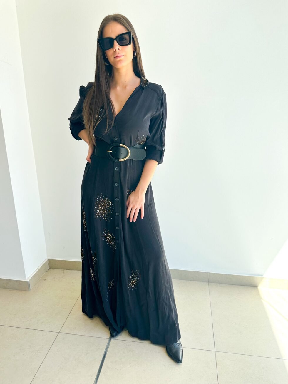 VESTIDO LEASIDE CHOCOLATE - Imagen 3