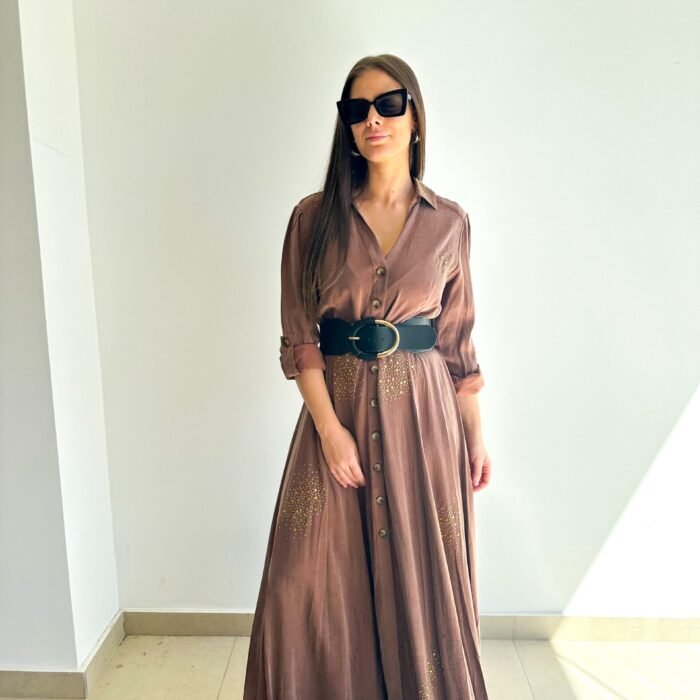VESTIDO LEASIDE CHOCOLATE