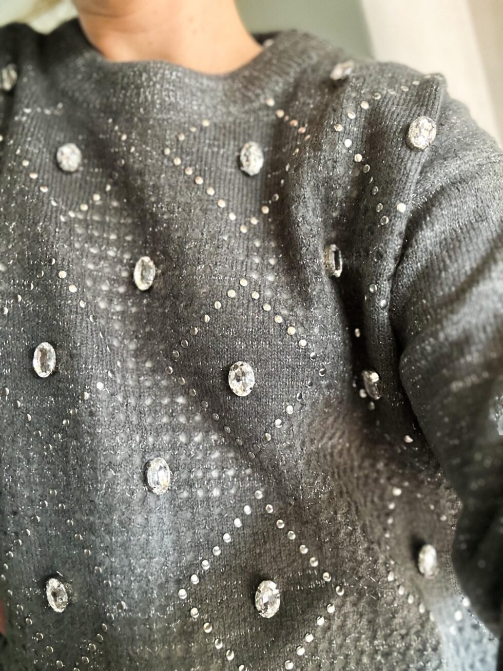 sweater dakota bordado con gemas - Imagen 5