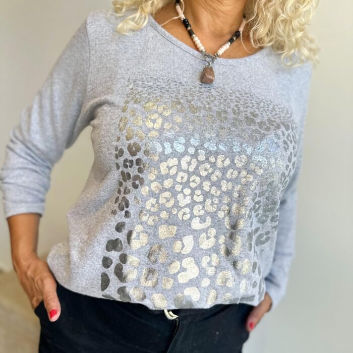 SWEATER DI MIMALI PINTADO GRIS