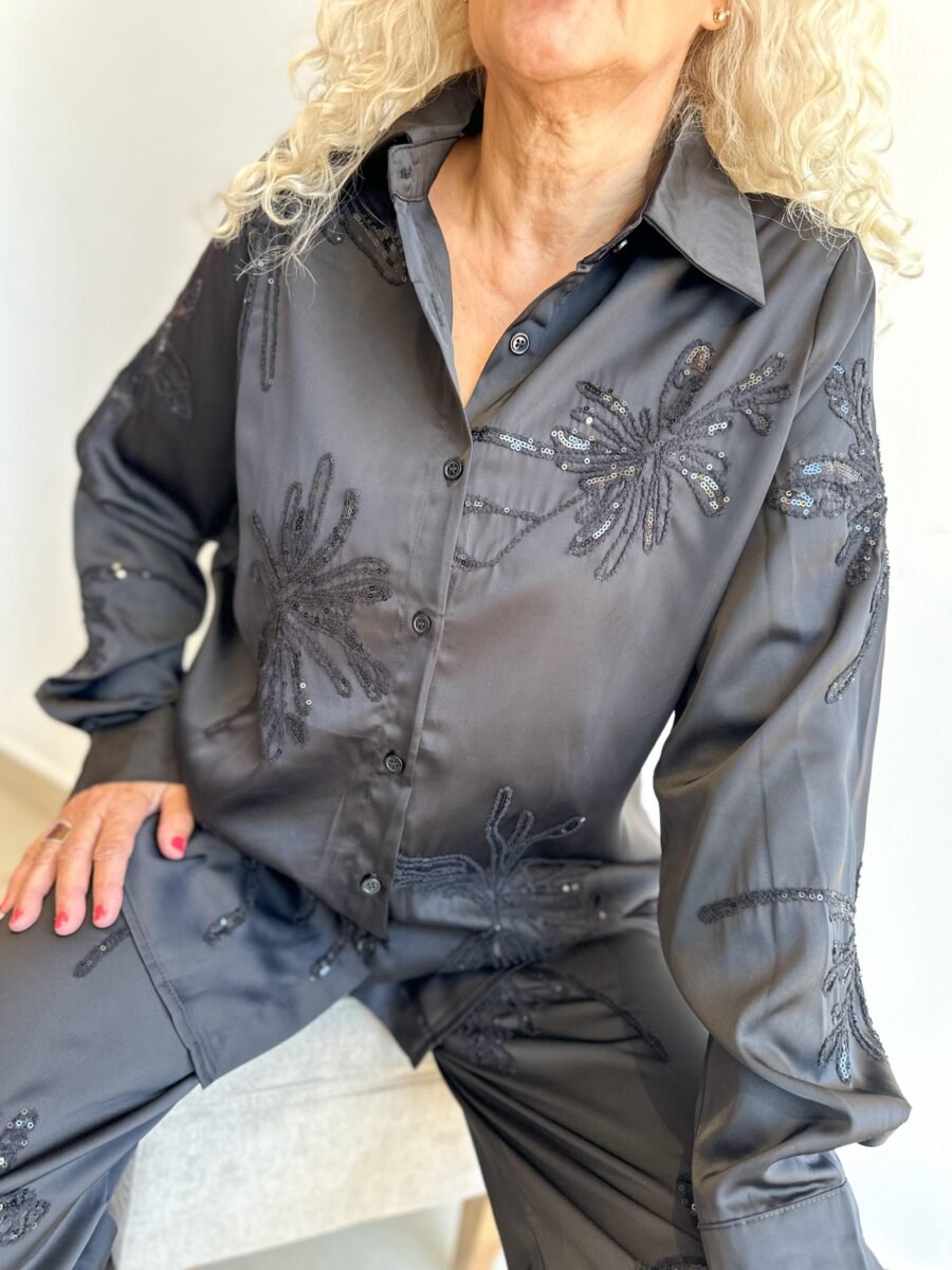 CONJUNTO SEDA BRILLO MANTECA - Imagen 6
