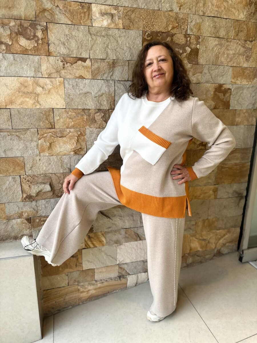 SWEATER JADE BOLSILLO NARANJA - Imagen 4