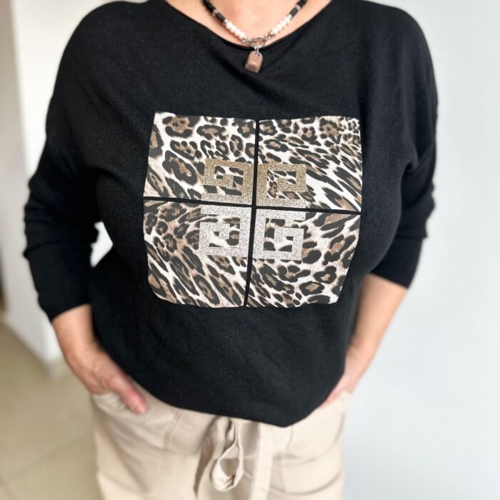 SWEATER CUADROS PRINT