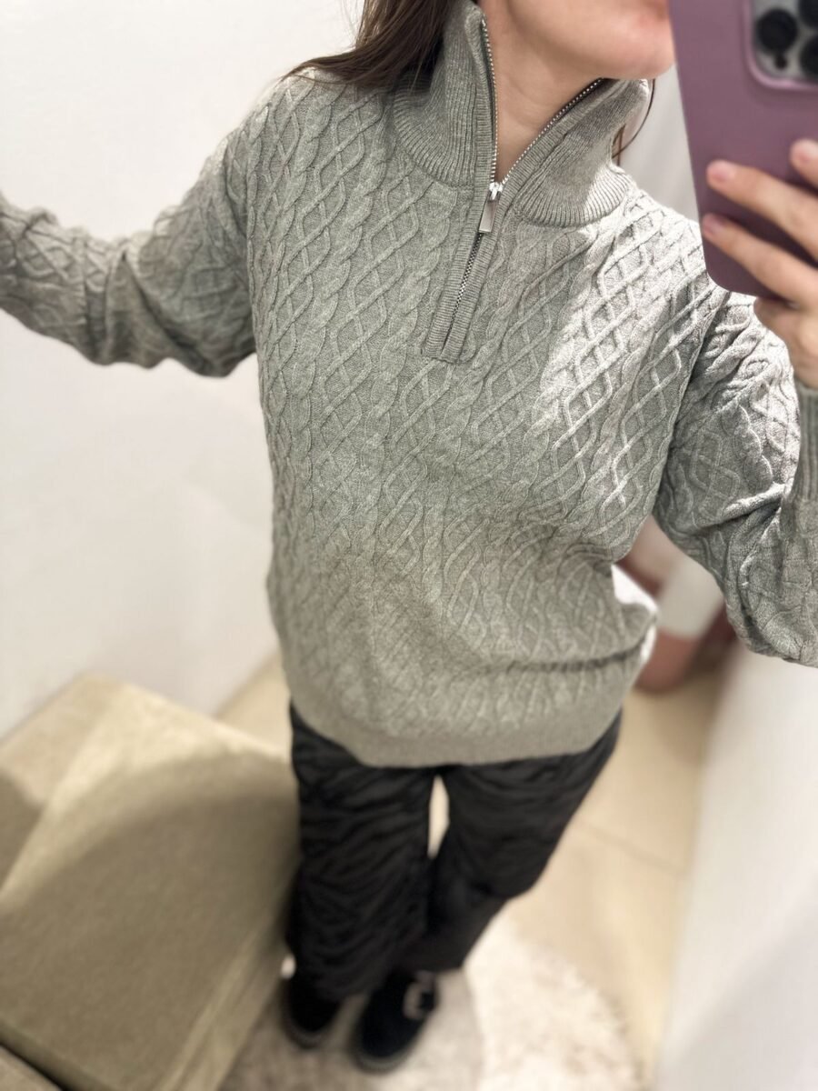 sweater con cierre 1074 MANTECA - Imagen 9