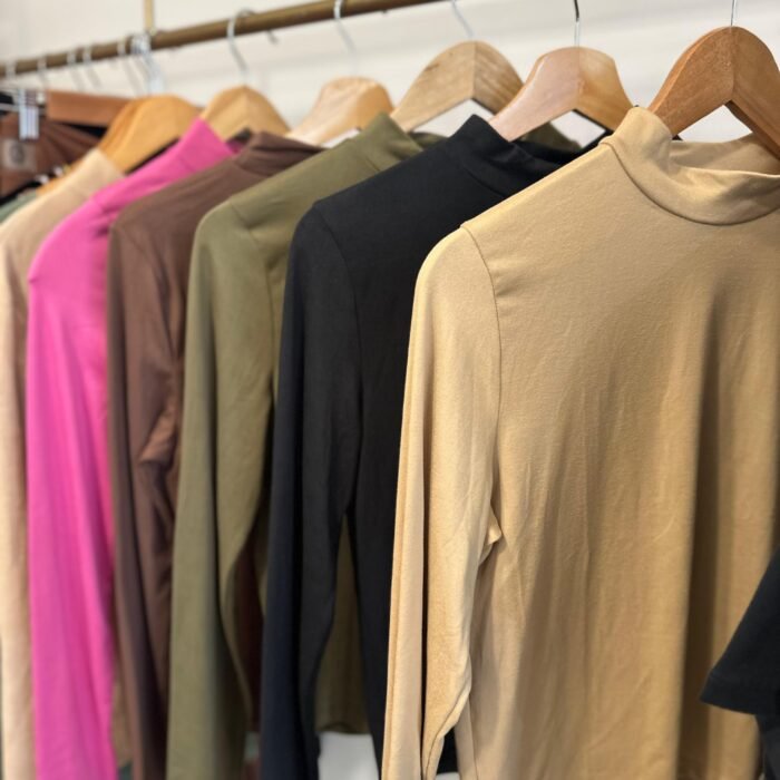 POLERA GAMUZADA VARIOS COLORES