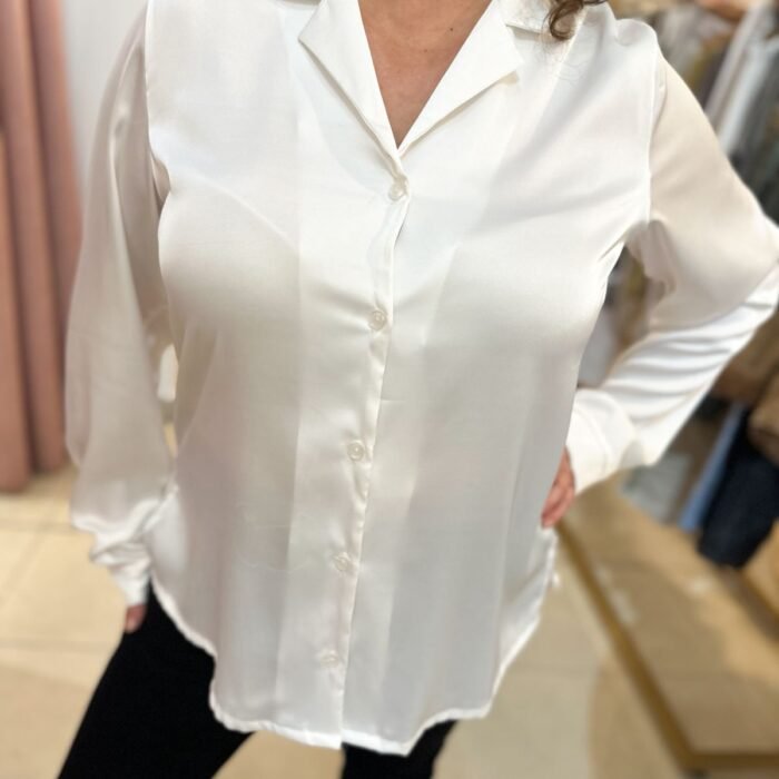 CAMISA SEDA BLANCO