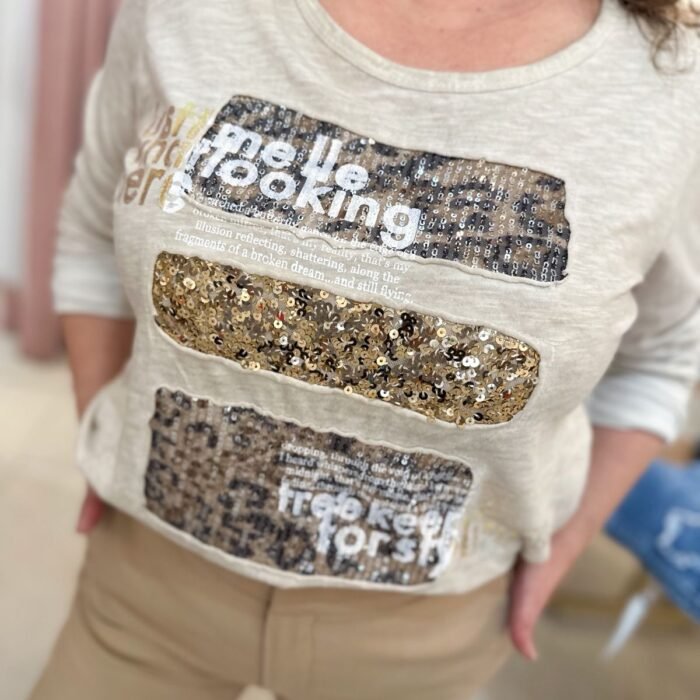 REMERA IMP DIEGO BEIGE