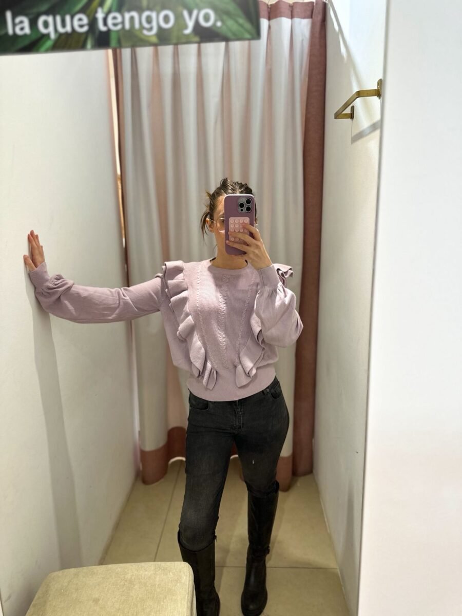 SWEATER VOLADOS LILA - Imagen 4
