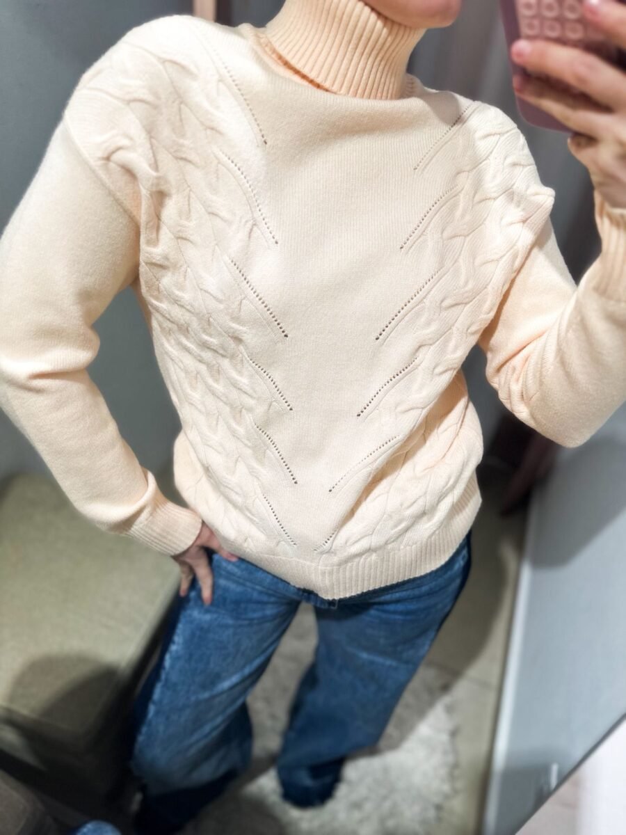 SWEATER POLERA CON OCHOS ROSA 7070 - Imagen 5