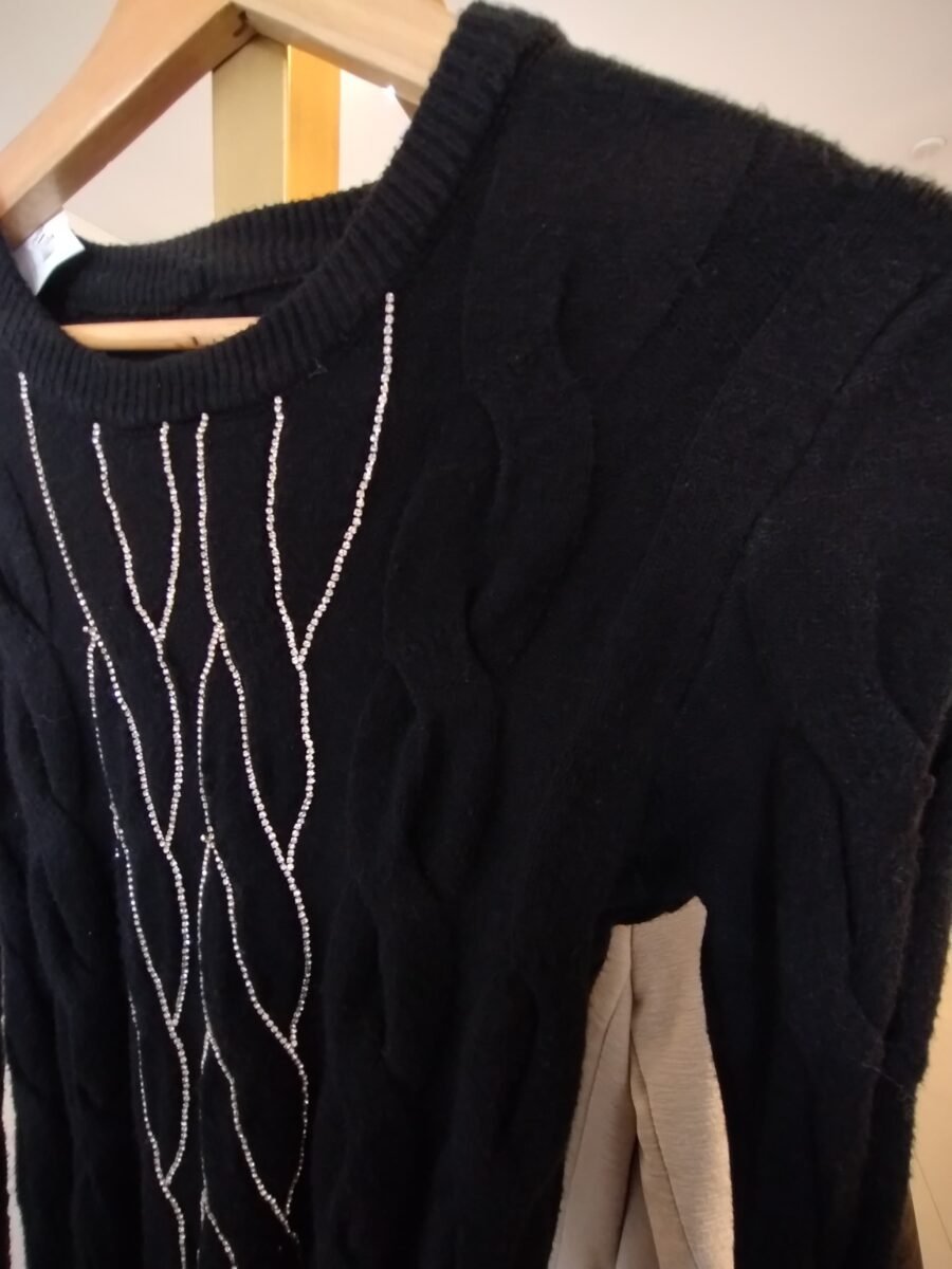 SWEATER SHINE BLACK - Imagen 3