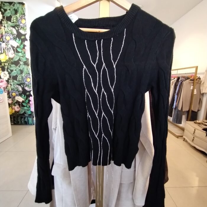 SWEATER SHINE BLACK