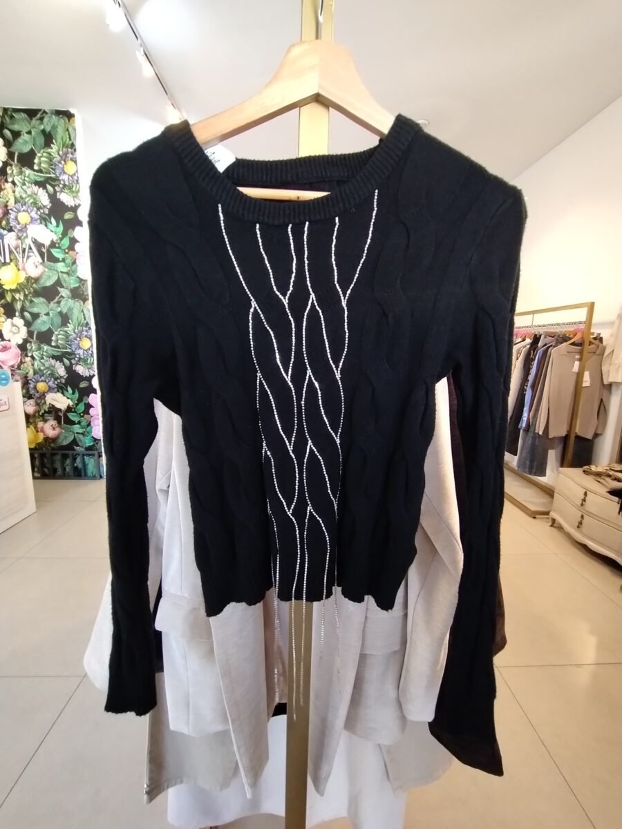 SWEATER SHINE BLACK