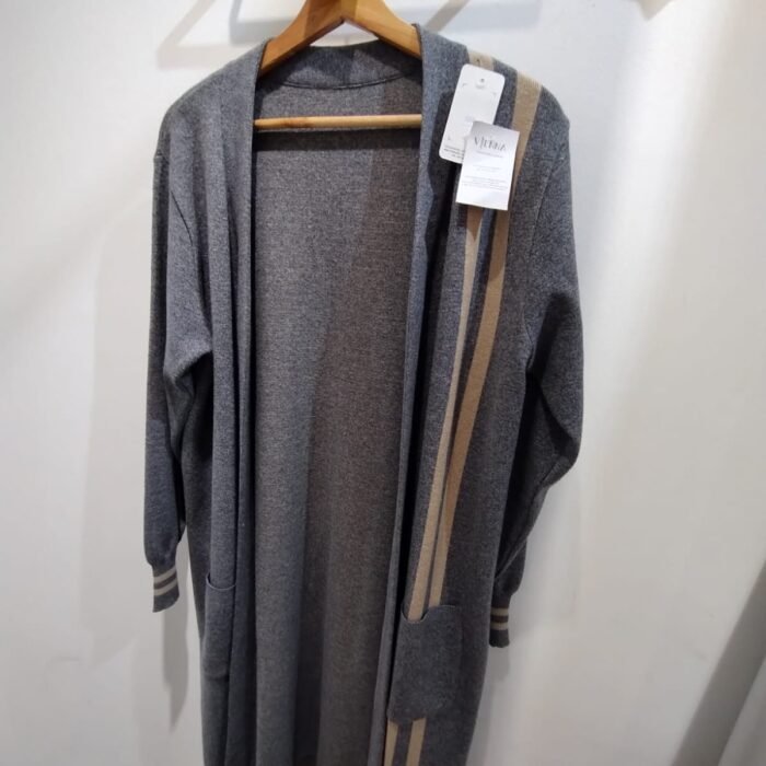 SACO LISO 9058 GRIS/BEIGE