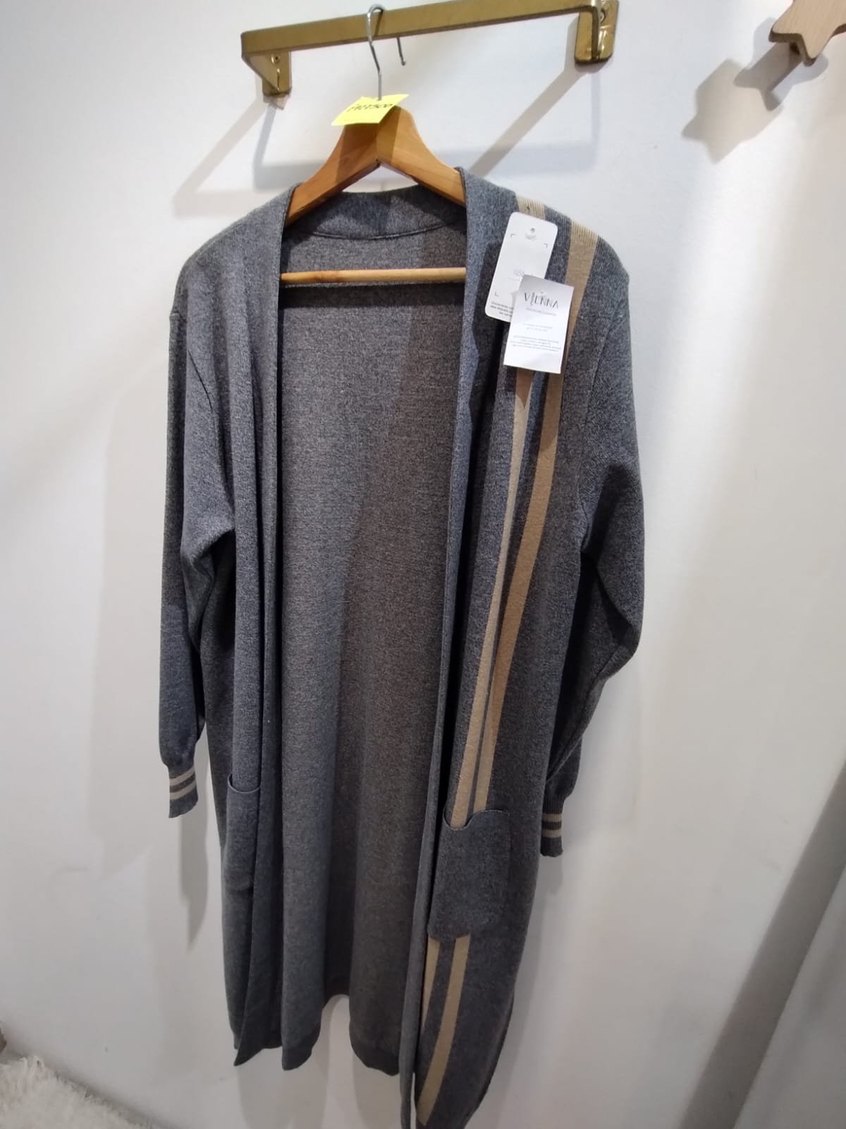 SACO LISO 9058 GRIS/BEIGE