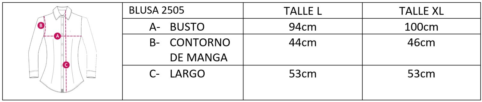 BLUSA HINDÚ 2505 BLANCA BORDADA - Imagen 3