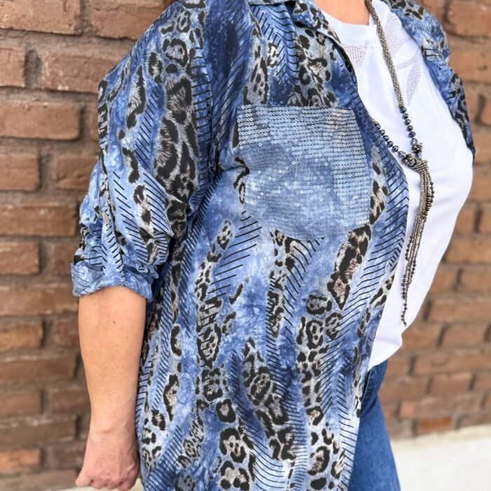 CAMISOLA ITALIANA AZUL PRINT