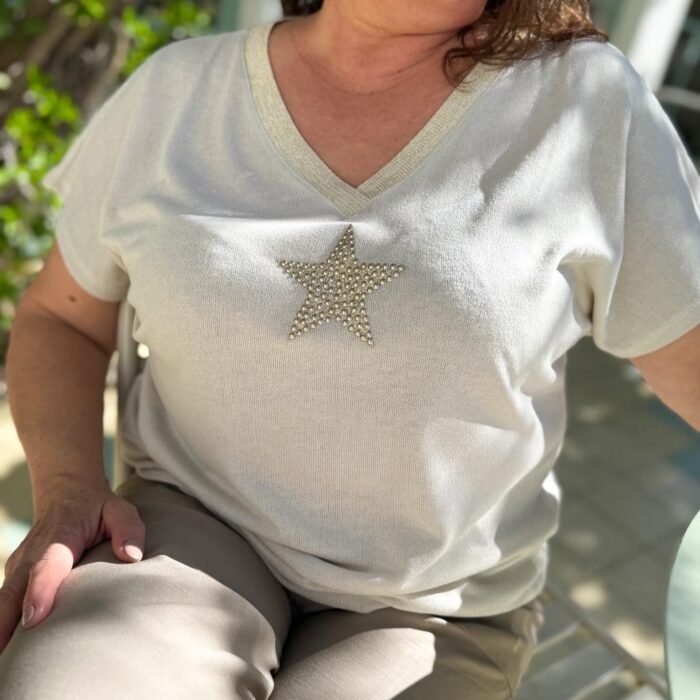 Remera tejido estrella PL 3041