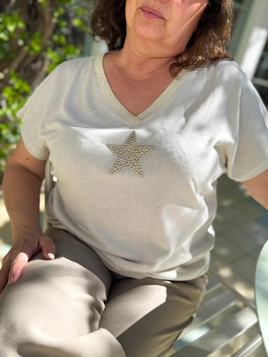 Remera tejido estrella PL 3041