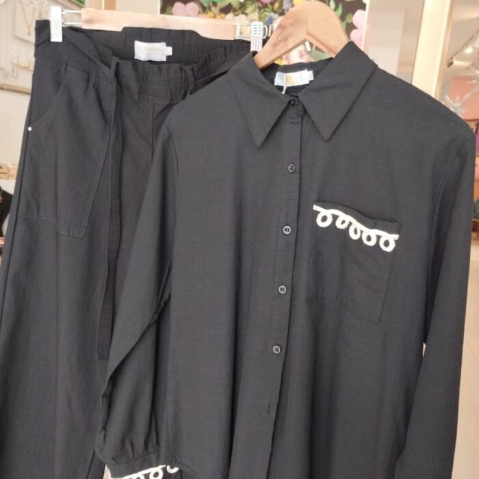 CAMISA NOURA 96144 NEGRO