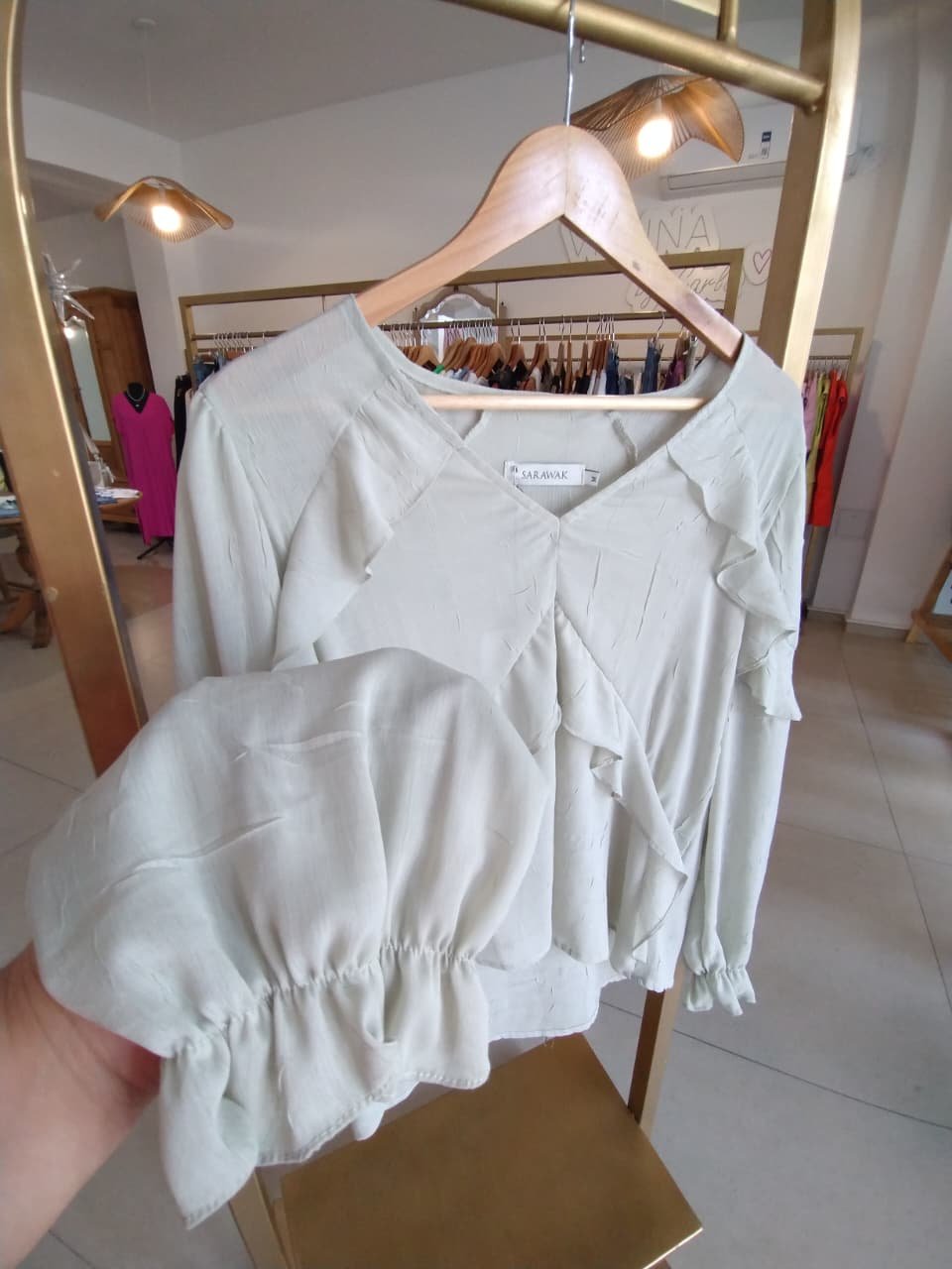 Blusa Dafne Menta - Imagen 2