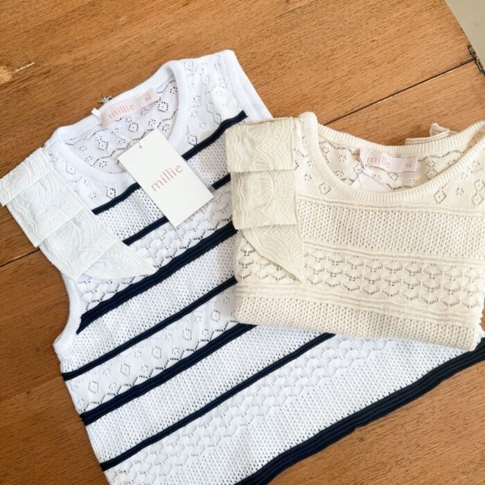 TOP HELENA TEJIDO DOS COLORES