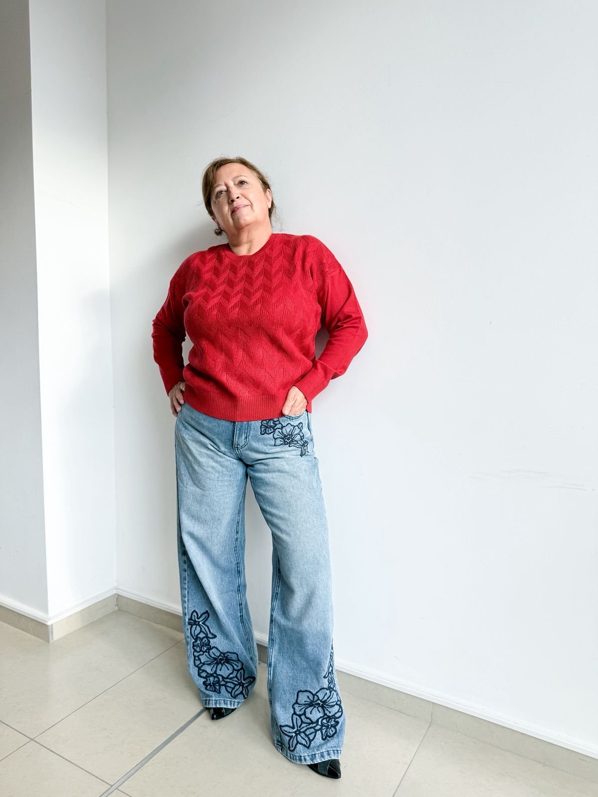 SWEATER TRAMADO dos colores LAUTARO 8601 - Imagen 2