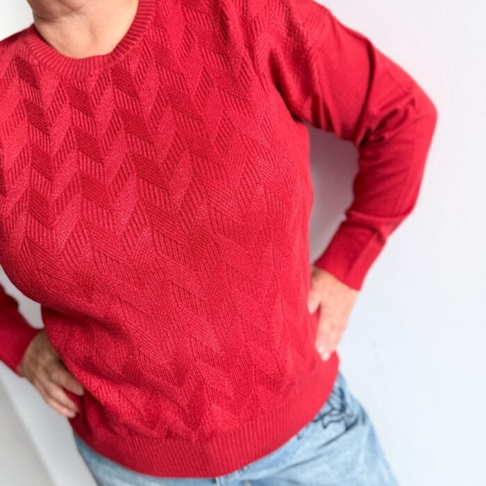SWEATER TRAMADO dos colores LAUTARO 8601