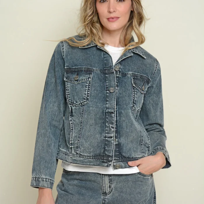 Campera HERA basica cemento talle M