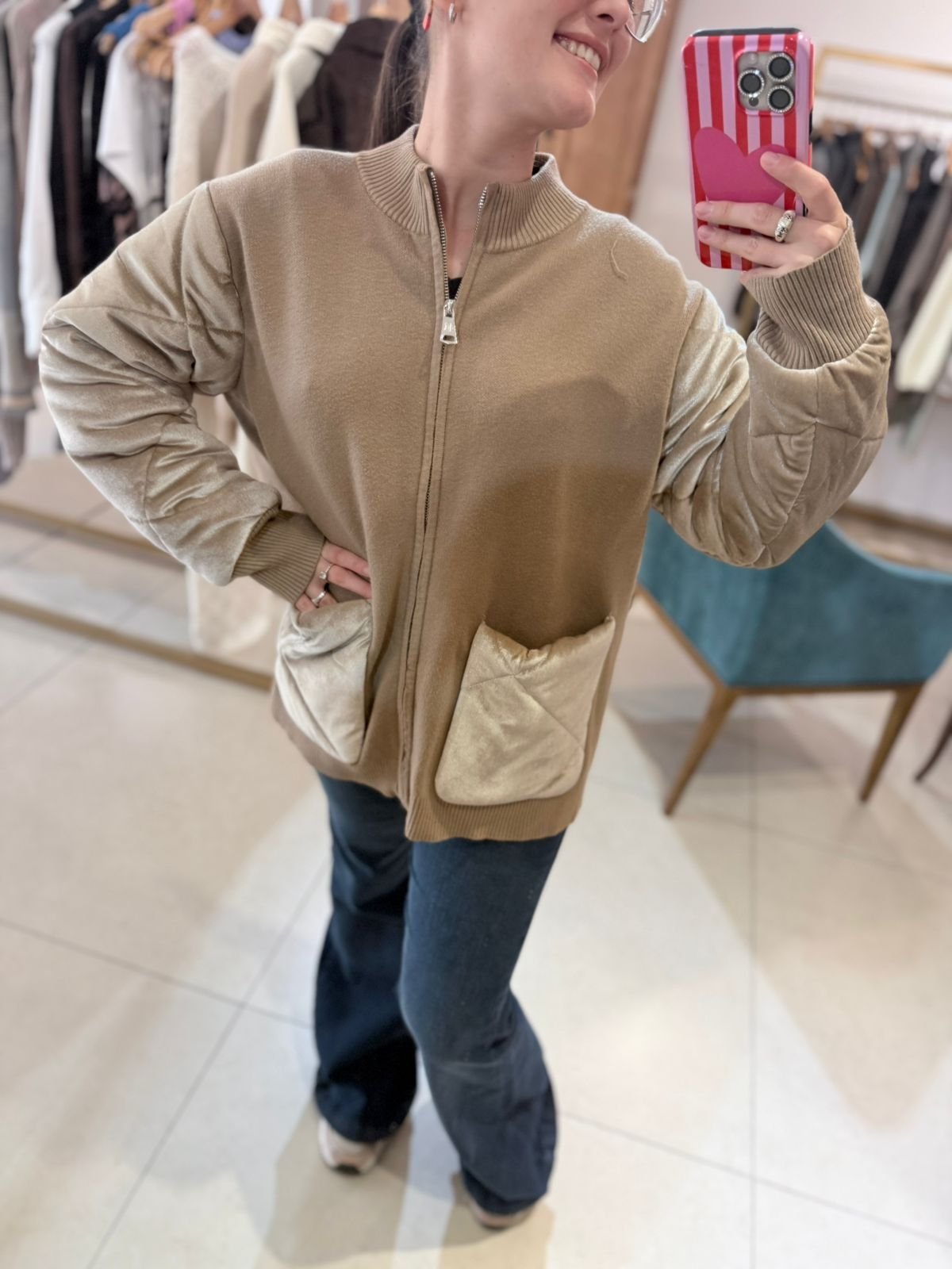 CAMPERA MALGA VELVET DOS COLORES - Imagen 3