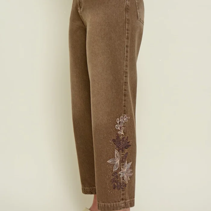 mom electra bordado cafe