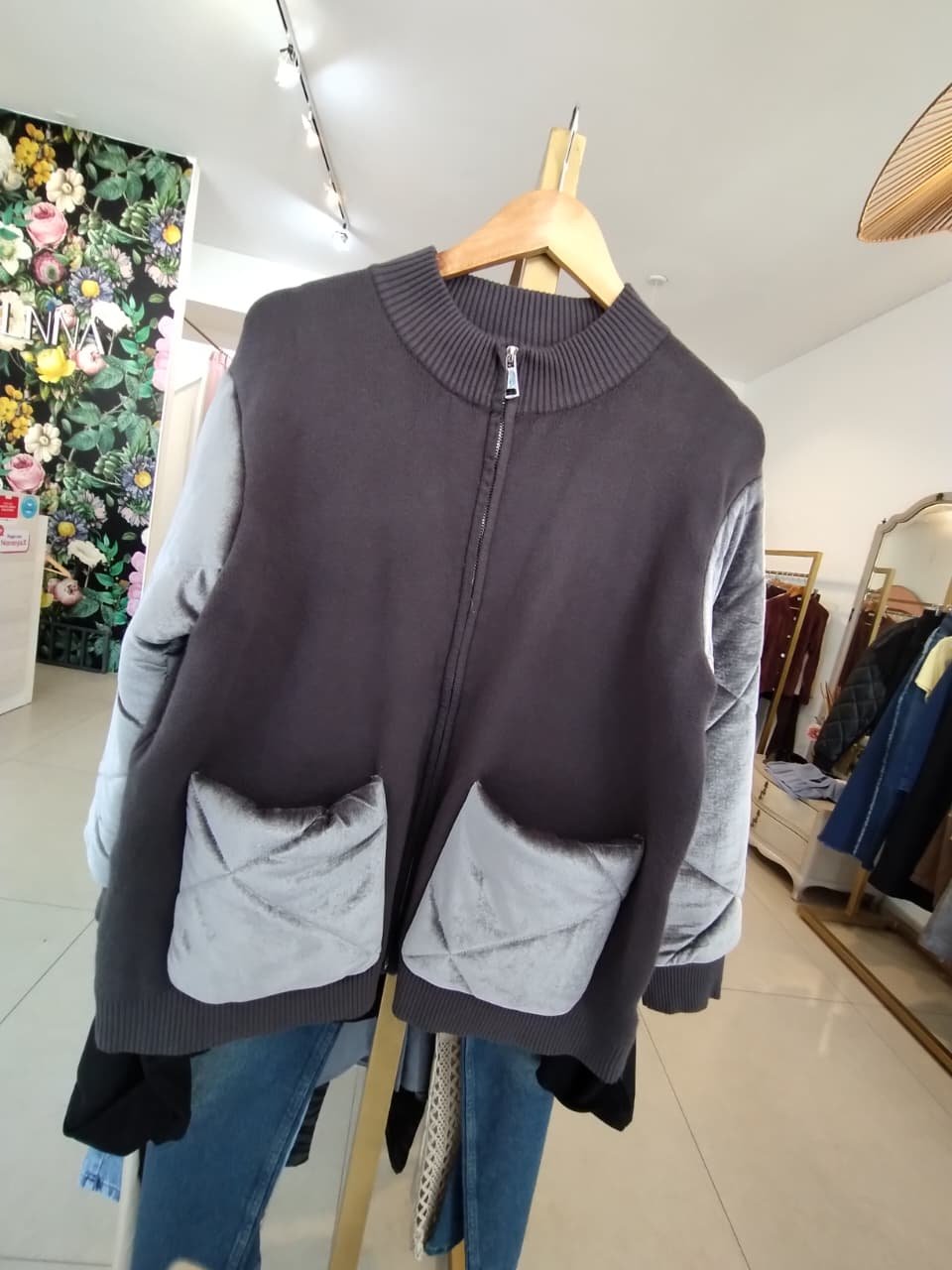 CAMPERA MALGA VELVET DOS COLORES