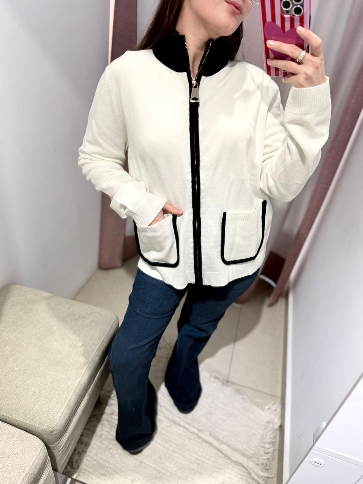 Campera contracolor piel libre 655 tres colores - Imagen 5
