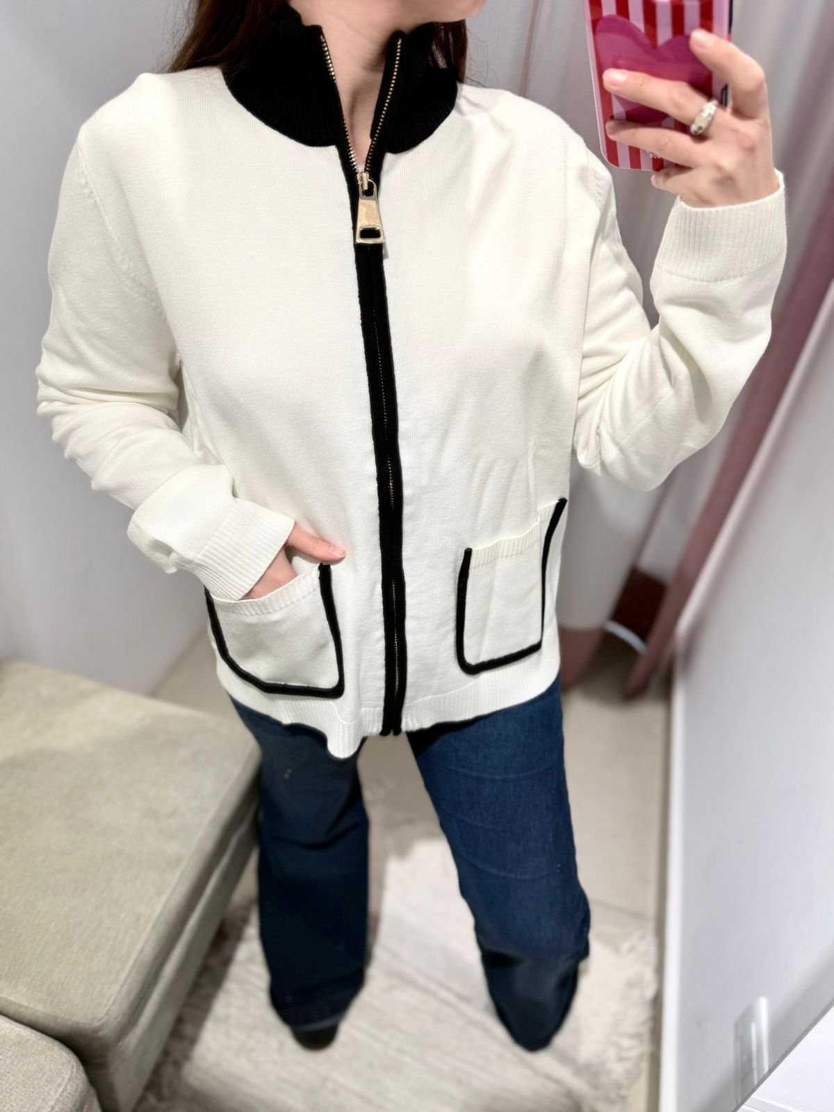 Campera contracolor piel libre 655 tres colores - Imagen 6