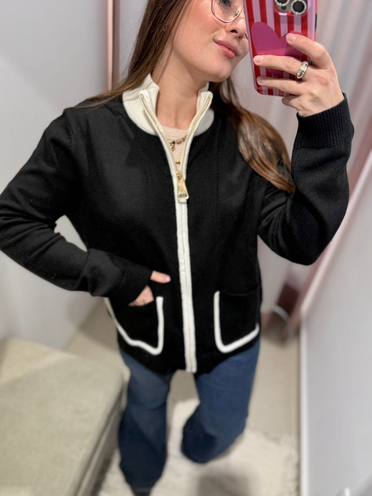 Campera contracolor piel libre 655 tres colores - Imagen 8
