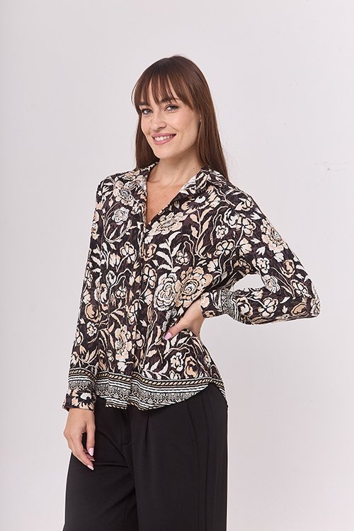 CAMISA ESTAMPADA LAUTARO 8852 DOS COLORES - Imagen 2