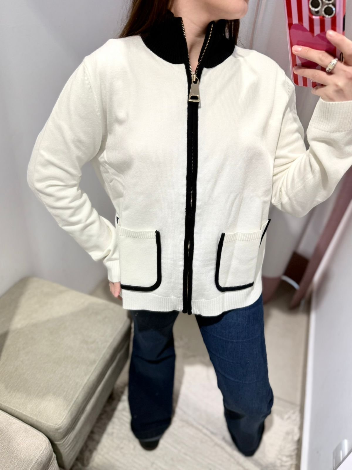 Campera contracolor piel libre 655 tres colores - Imagen 3