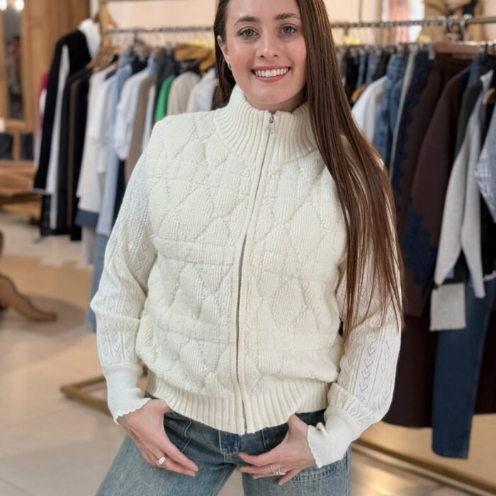 chaleco cierre textura LAUTARO 8816