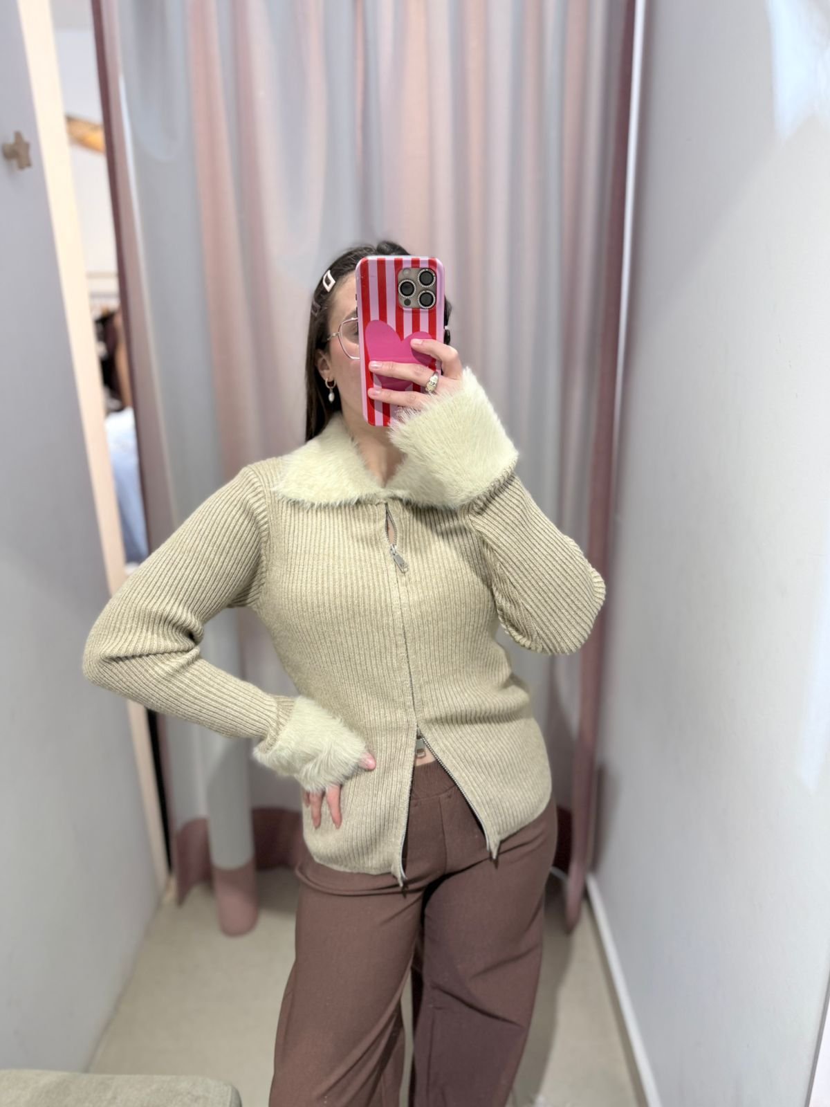 CAMPERA PIEL MINDY DOS COLORES - Imagen 3