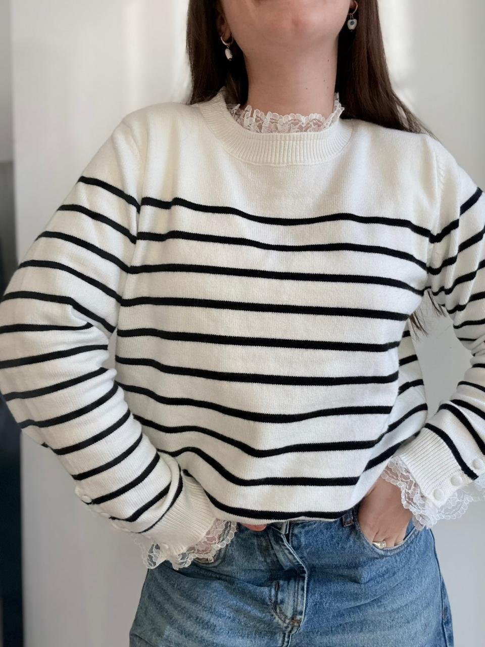 SWEATER MARINERO CON PUNTILLA - Imagen 3