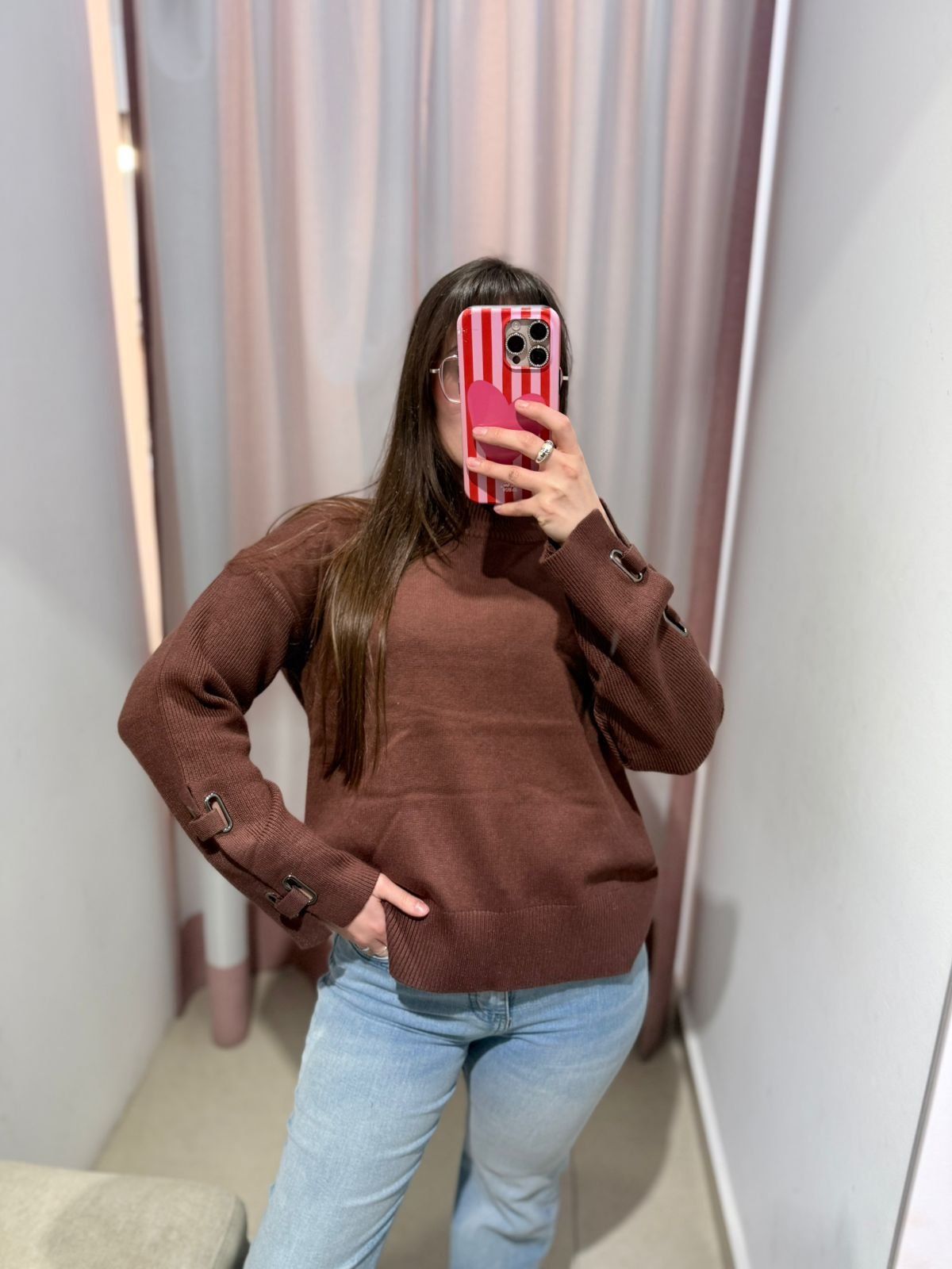 SWEATER MEDIA POLERA OJALILLO 668 TRES COLORES - Imagen 9